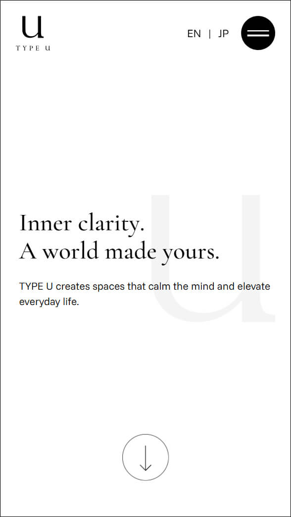 TYPE Uスマホ英語トップイメージ
