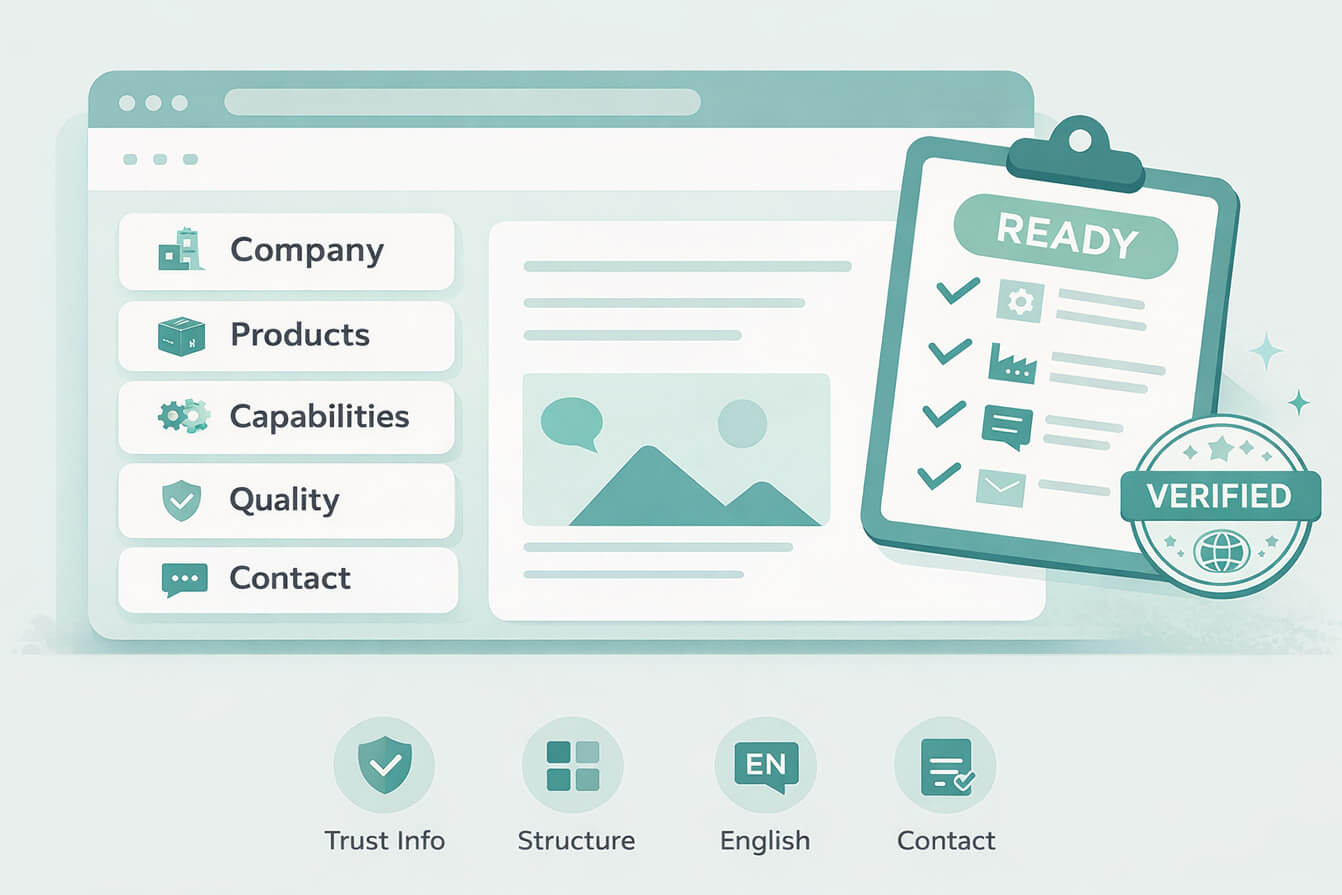 製造業の海外対応サイトのイメージ